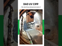 Fognatura UV CIPP Rivestimento di tubi che induriscono Riparazione senza scavo nelle reti di tubazioni delle acque reflue dell'acqua piovana