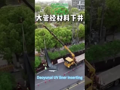 CIPP rivestimento rinforzato con fibre UV rinforzato in posizione apparecchiature di rivestimento per tubi