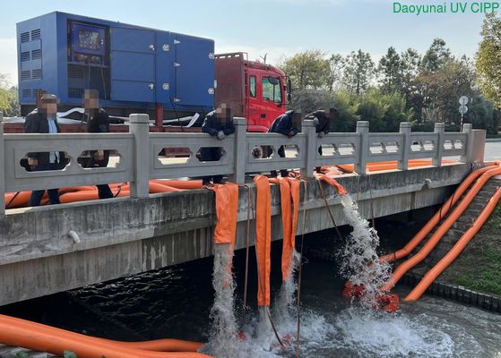 Pompa di scarico in acciaio inossidabile ad alto flusso e alta testa con generatore diesel per il controllo delle inondazioni