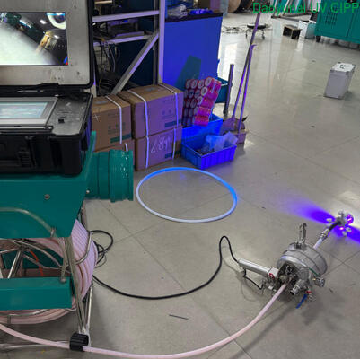 Apparecchiature portatili compatte per la cura UV CIPP con teste luminose intercambiabili per la riparazione di tubi DN100-250