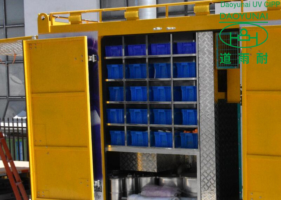 La rete municipale curata UV di drenaggio del rinnovamento del camion del vapore CIPP ha integrato